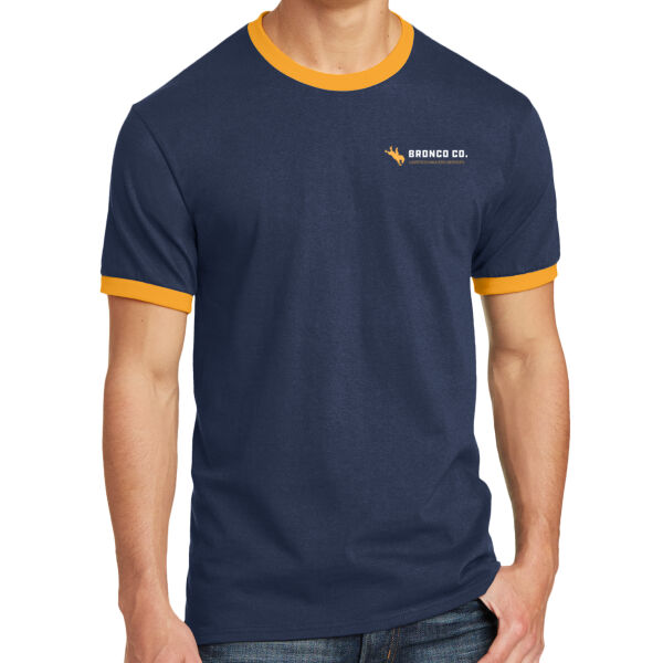 Printed Crest - Core Cotton Ringer Tee Thumbnail