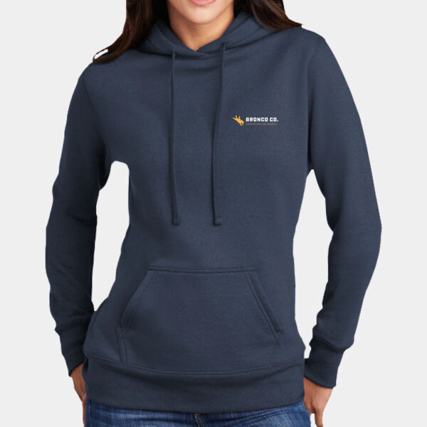 Printed - Ladies Core Fleece Pullover Hooded Sweatshirt Thumbnail