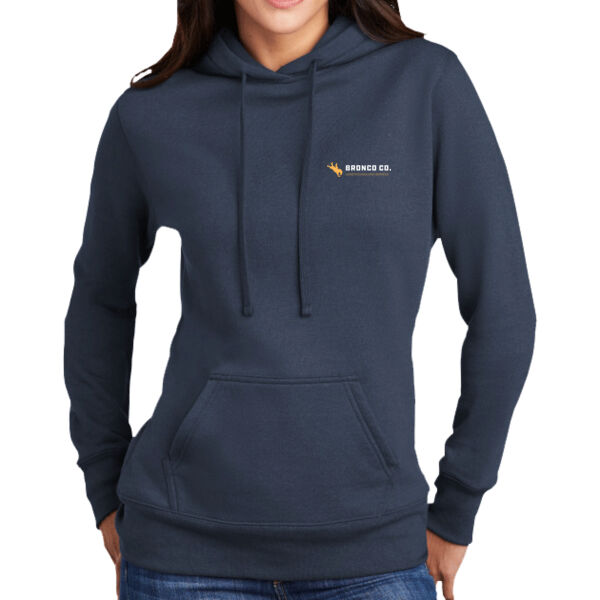 Printed - Ladies Core Fleece Pullover Hooded Sweatshirt Thumbnail