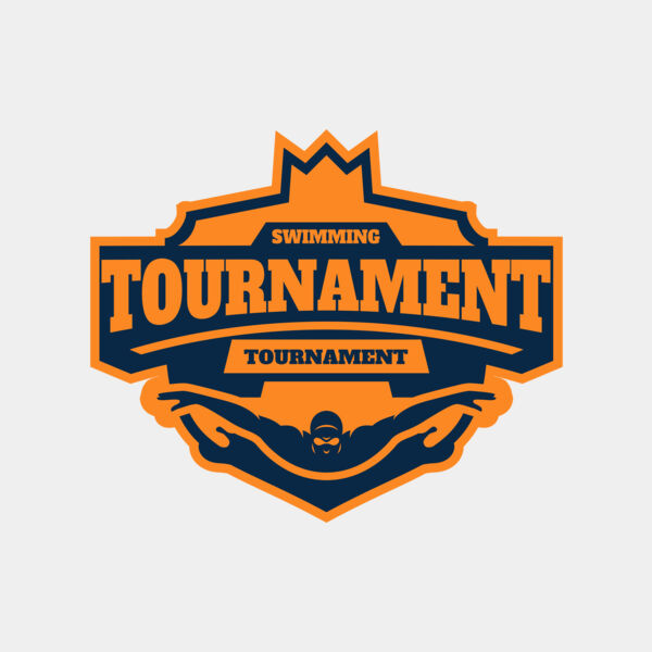 Swimming Tournament logo template Thumbnail