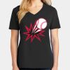 Ladies Core Cotton V-Neck Tee Thumbnail