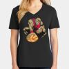 Ladies Core Cotton V-Neck Tee Thumbnail
