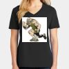 Ladies Core Cotton V-Neck Tee Thumbnail