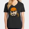 Ladies Core Cotton V-Neck Tee Thumbnail