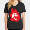 Ladies Core Cotton V-Neck Tee Thumbnail