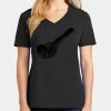 Ladies Core Cotton V-Neck Tee Thumbnail