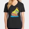 Ladies Core Cotton V-Neck Tee Thumbnail