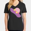 Ladies Core Cotton V-Neck Tee Thumbnail