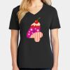 Ladies Core Cotton V-Neck Tee Thumbnail