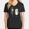 Ladies Core Cotton V-Neck Tee Thumbnail