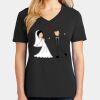Ladies Core Cotton V-Neck Tee Thumbnail