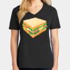 Ladies Core Cotton V-Neck Tee Thumbnail