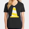 Ladies Core Cotton V-Neck Tee Thumbnail