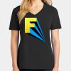 Ladies Core Cotton V-Neck Tee Thumbnail