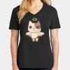 Ladies Core Cotton V-Neck Tee Thumbnail