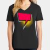 Ladies Core Cotton V-Neck Tee Thumbnail