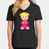 Ladies Core Cotton V-Neck Tee Thumbnail