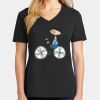 Ladies Core Cotton V-Neck Tee Thumbnail