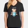Ladies Core Cotton V-Neck Tee Thumbnail