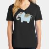 Ladies Core Cotton V-Neck Tee Thumbnail