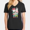 Ladies Core Cotton V-Neck Tee Thumbnail