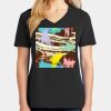 Ladies Core Cotton V-Neck Tee Thumbnail