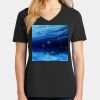 Ladies Core Cotton V-Neck Tee Thumbnail