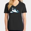 Ladies Core Cotton V-Neck Tee Thumbnail