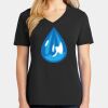 Ladies Core Cotton V-Neck Tee Thumbnail