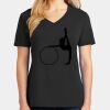 Ladies Core Cotton V-Neck Tee Thumbnail