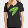 Ladies Core Cotton V-Neck Tee Thumbnail